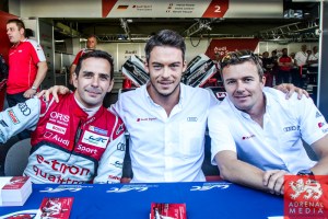 Marcel Fassler (CHE) / Andre Lotterer (DEU) / Benoit Treluyer (FRA) / Car #2 LMP1 Audi Sport Team Joest (DEU) Audi R18 e-tron quattro - 6 Hours of Sao Paulo at Interlagos Circuit - Sao Paulo - Brazil