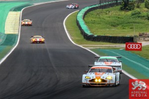 Kristian Poulsen (DNK) / David Heinemeier Hansson (DNK) / Nicki Thiim (DNK) / Car #95 LMGTE AM Aston Martin Racing (GBR) Aston Martin Vantage V8 - 6 Hours of Sao Paulo at Interlagos Circuit - Sao Paulo - Brazil