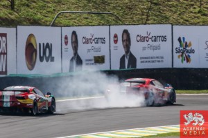 Stephen Wyatt (AUS) / Michele Rugolo (ITA) / Andrea Bertolini (ITA) / Car #81 LMGTE AM AF Corse (ITA) Ferrari F458 Italia - 6 Hours of Sao Paulo at Interlagos Circuit - Sao Paulo - Brazil