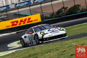 Richard Lietz (AUT) / Jorg Bergmeister (DEU) / Car #91 LMGTE PRO Porsche Team Manthey (DEU) Porsche 911 RSR - 6 Hours of Sao Paulo at Interlagos Circuit - Sao Paulo - Brazil
