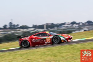 Gianluca Roda (ITA) / Paolo Ruberti (ITA) / Matteo Cressoni (ITA) / Car #90 LMGTE AM 8 Star Motorsports (USA) Ferrari F458 Italia - 6 Hours of Sao Paulo at Interlagos Circuit - Sao Paulo - Brazil