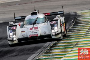 Lucas Di Grassi (BRA) / Loic Duval (FRA) / Tom Kristensen (DNK) / Car #1 LMP1 Audi Sport Team Joest (DEU) Audi R18 e-tron quattro - 6 Hours of Sao Paulo at Interlagos Circuit - Sao Paulo - Brazil