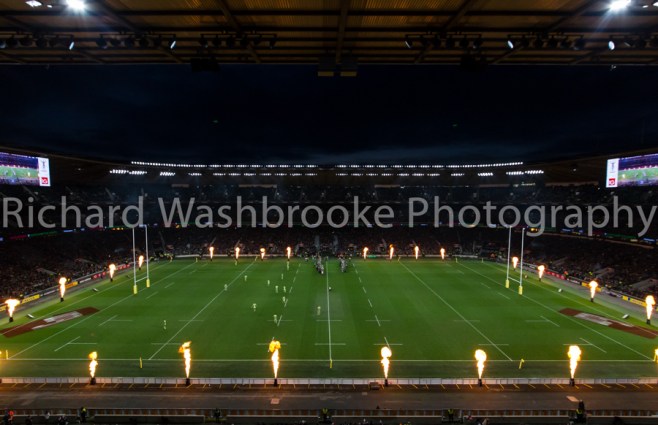 Pyro1  Twickenham  Harlequins vs Northants  27th December 2014