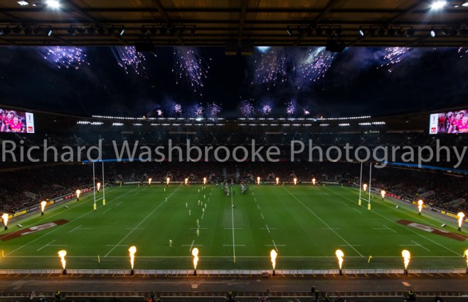 Pyro1  Twickenham  Harlequins vs Northants  27th December 2014
