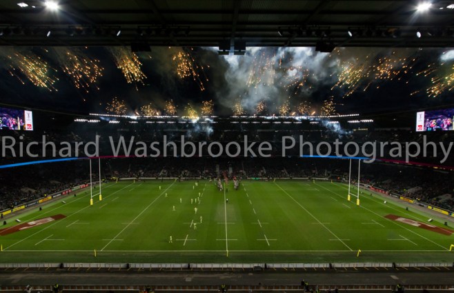 Pyro1  Twickenham  Harlequins vs Northants  27th December 2014