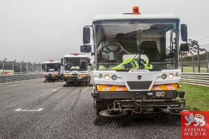 Trucks cleaning the track at Circuito Estoril - Cascais - Portugal