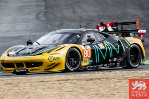 Michael Broniszewski (POL) / Giacomo Piccini (ITA) / - drivers of car #80 KESSEL RACING (CHE) Ferrari F458 Italia Free Practice 1 at Circuito Estoril - Cascais - Portugal