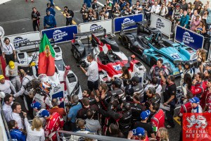 Park Ferme LMP2 Vincent Capillaire (FRA) / Jimmy Eriksson (SWE) / - drivers of car #24 SEBASTIEN LOEB RACING (FRA) Oreca 03R - Nissan, Christian Klien (AUT) / Gary Hirsch (CHE) / Pierre Ragues (FRA) drivers of car #43 NEWBLOOD BY MORAND RACING (CHE) Mor