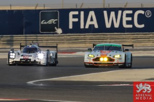 fiA WEC Banner Timo Bernhard (DEU) / Mark Webber (AUS) / Brendon Hartley (NZL) / Car #20 LMP1 Porsche Team (DEU) Porsche 919 Hybrid - 6 Hours of Bahrain at Bahrain International Circuit (BIC) - Sakhir - Kingdom of Bahrain