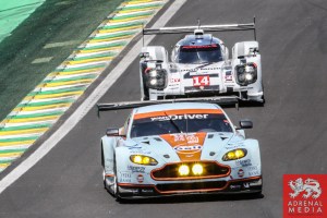 Kristian Poulsen (DNK) / David Heinemeier Hansson (DNK) / Nicki Thiim (DNK) / Car #95 LMGTE AM Aston Martin Racing (GBR) Aston Martin Vantage V8 - 6 Hours of Sao Paulo at Interlagos Circuit - Sao Paulo - Brazil