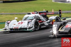 Lucas Di Grassi (BRA) / Loic Duval (FRA) / Tom Kristensen (DNK) / Car #1 LMP1 Audi Sport Team Joest (DEU) Audi R18 e-tron quattro - 6 Hours of Sao Paulo at Interlagos Circuit - Sao Paulo - Brazil