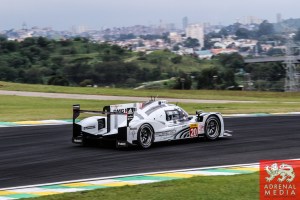 Timo Bernhard (DEU) / Mark Webber (AUS) / Brendon Hartley (NZL) / Car #20 LMP1 Porsche Team (DEU) Porsche 919 Hybrid - 6 Hours of Sao Paulo at Interlagos Circuit - Sao Paulo - Brazil