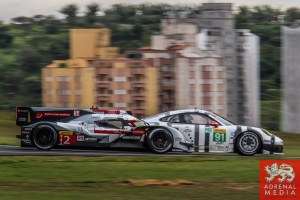 Marcel Fassler (CHE) / Andre Lotterer (DEU) / Benoit Treluyer (FRA) / Car #2 LMP1 Audi Sport Team Joest (DEU) Audi R18 e-tron quattro - 6 Hours of Sao Paulo at Interlagos Circuit - Sao Paulo - Brazil