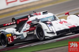 Marcel Fassler (CHE) / Andre Lotterer (DEU) / Benoit Treluyer (FRA) / drivers of car #2 LMP1 Audi Sport Team Joest (DEU) Audi R18 e-tron quattro Free Practice 1 - 6 Hours of Shanghai at Shanghai International Circuit - Shanghai - China