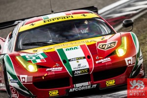 Gianmaria Bruni (ITA) / Toni Vilander (FIN) / drivers of car #51 LMGTE PRO AF Corse (ITA) Ferrari F458 Italia Free Practice 1 - 6 Hours of Shanghai at Shanghai International Circuit - Shanghai - China