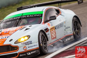 Paul Dalla Lana (CAN) / Pedro Lamy (PRT) / Christoffer Nygaard (DNK) / Car #98 LMGTE AM Aston Martin Racing (GBR) Aston Martin Vantage V8 Free Practice 1 - 6 Hours of Shanghai at Shanghai International Circuit - Shanghai - China