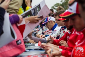 Alexander Wurz (AUT) / Stephane Sarrazin (FRA) / Kazuki Nakajima (JPN) / Car #7 LMP1 Toyota Racing (JPN) Toyota TS 040 - Hybrid Autograph Session - 6 Hours of Shanghai at Shanghai International Circuit - Shanghai - China