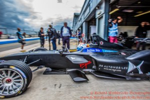 2 Sam Bird (GBR) DS Virgin Racing Formula E Team Formula E Test Day Donington 17th August 2015 Raw Photo: - Richard Washbrooke Photography