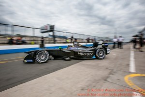 88 Oliver Turvey (GBR) NEXTEV TCR Formula E Team Formula E Test Day Donington 17th August 2015 Raw Photo: - Richard Washbrooke Photography