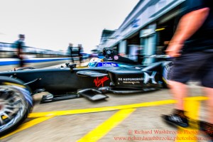 2 Sam Bird (GBR) DS Virgin Racing Formula E Team Formula E Test Day Donington 17th August 2015 Raw Photo: - Richard Washbrooke Photography