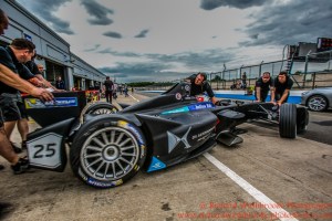 2 Sam Bird (GBR) DS Virgin Racing Formula E Team Formula E Test Day Donington 17th August 2015 Raw Photo: - Richard Washbrooke Photography